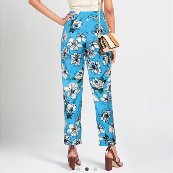 Haveone. Blue floral suit. Jacket with pants - Picture 9 of 10